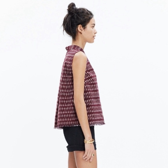Madewell Ikat Button-Up Sleeveless Top - Picture 3 of 6